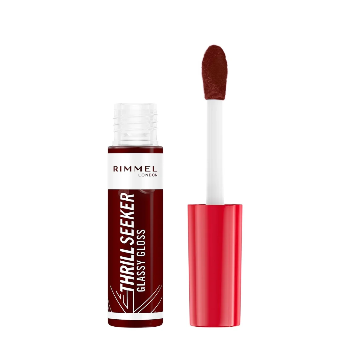 Rimmel Thrill Seeker Glassy Gloss 750 Frosted Berry 10ml - Image 2