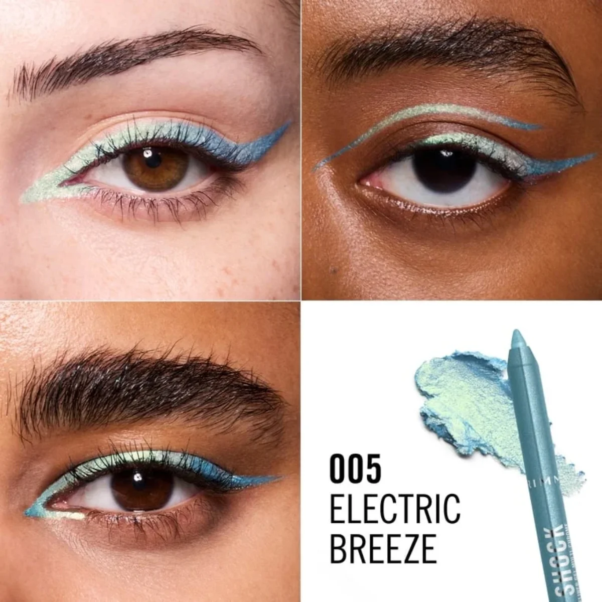 Rimmel Thrill Seeker Shimmer Shock Eyeliner 005 Electric Breeze 1.2g - Image 4