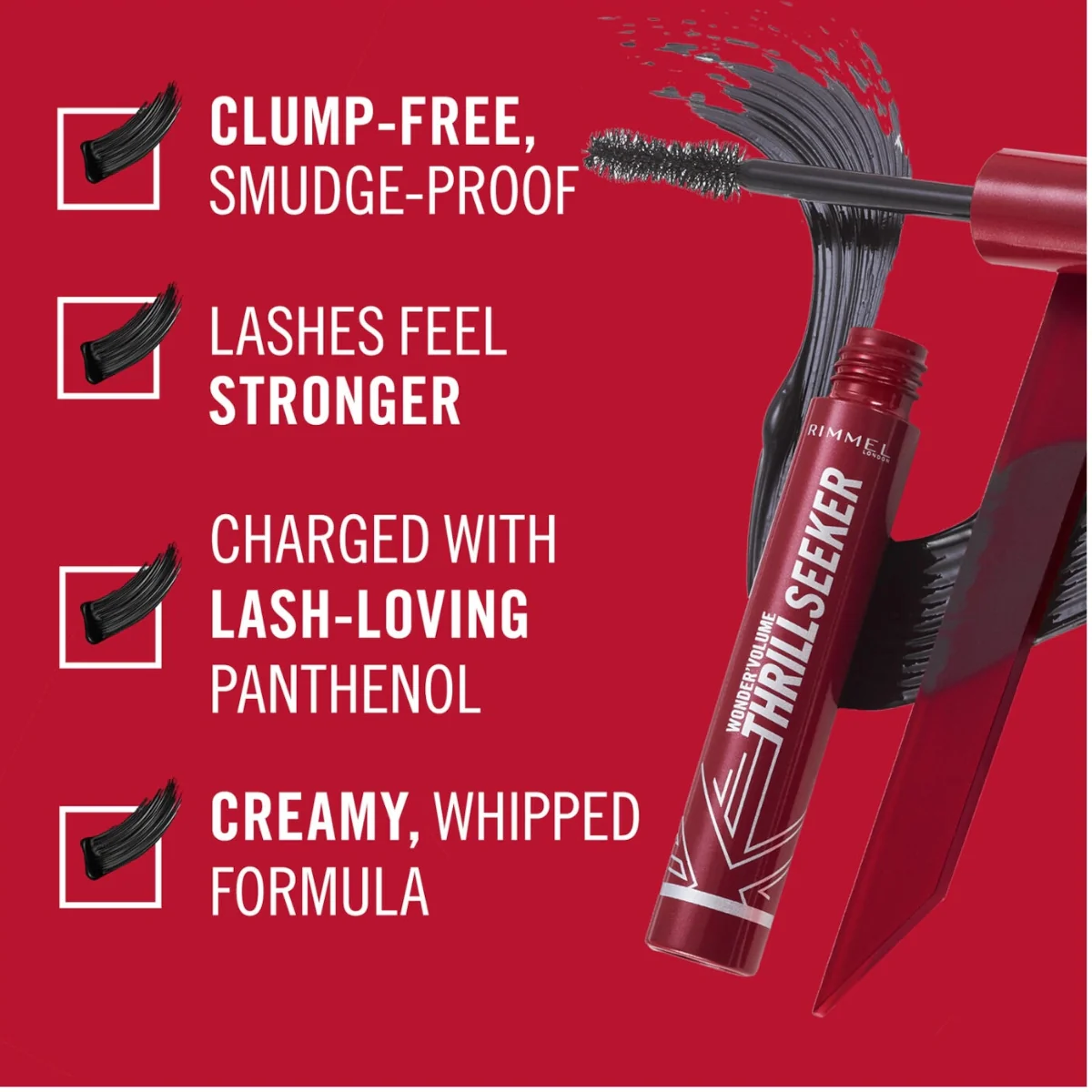 Rimmel Thrill Seeker Mega Lift Mascara Black 8ml - Image 6