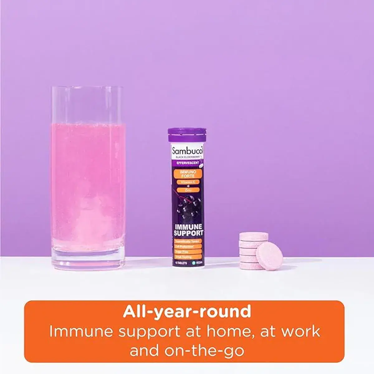 Sambucol Immuno Forte Effervescent 15 Tablets - Image 5