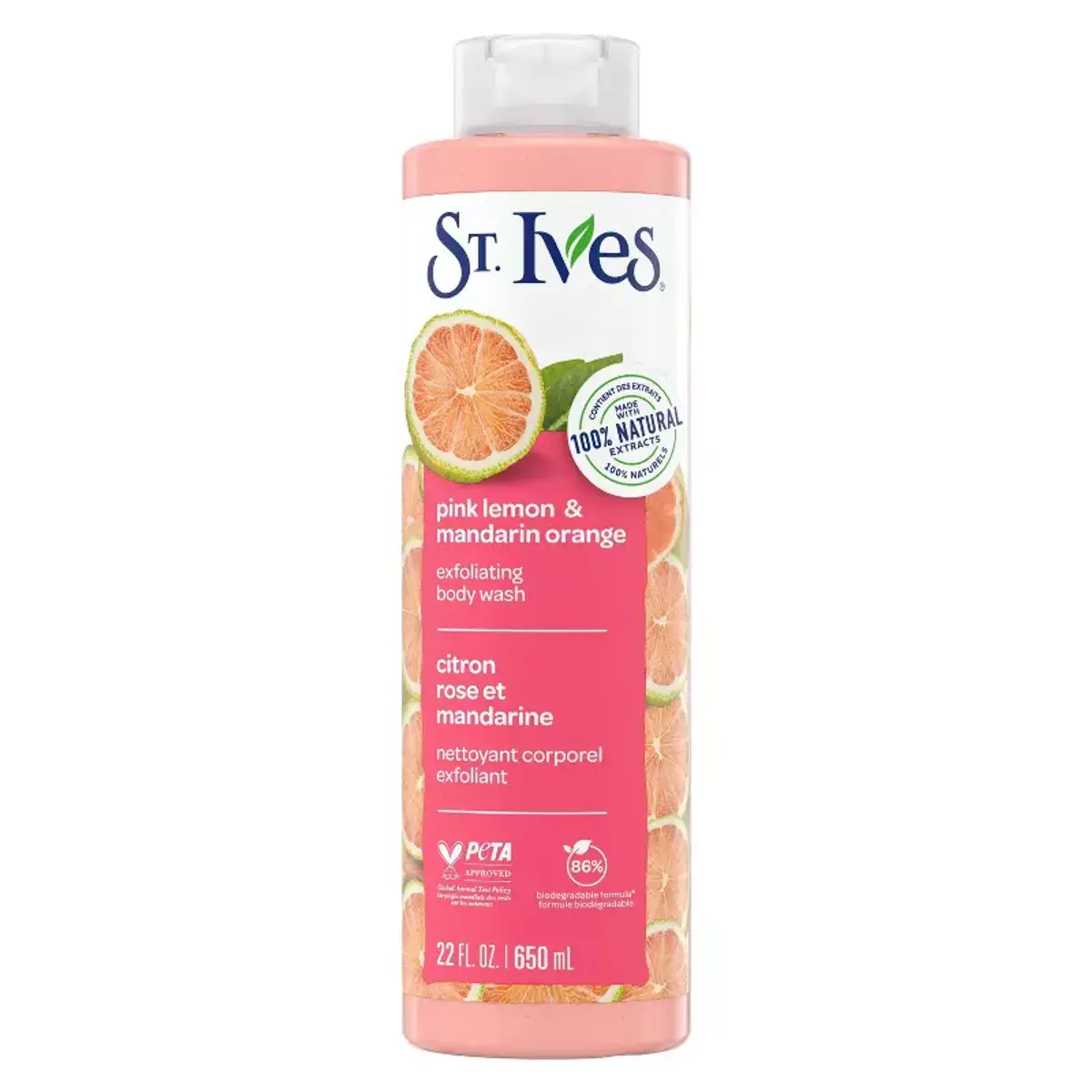 St. Ives Body Wash Pink Lemon & Mandarin Orange 700ml