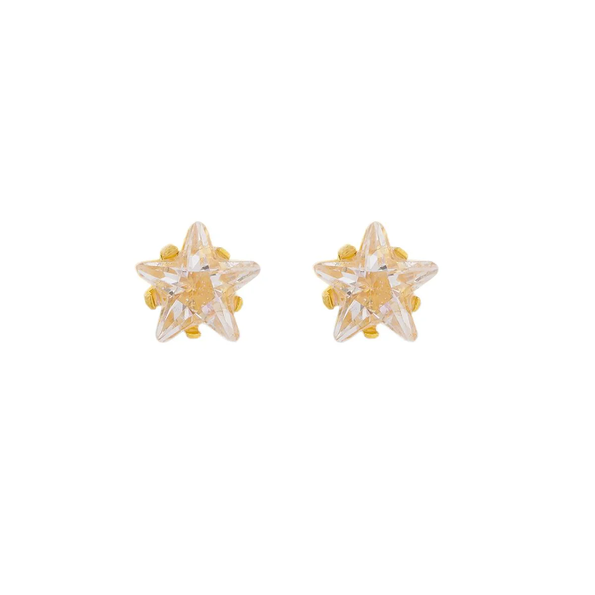 Studex Gold Plated 5mm Cubic Zirconia Star - Image 2