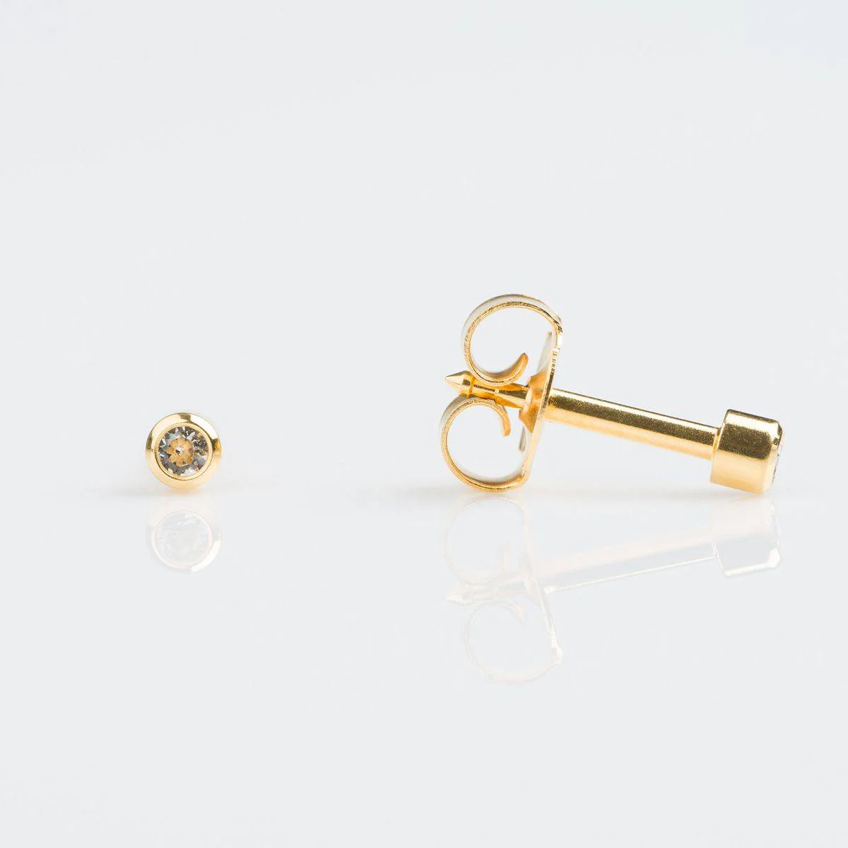 Studex Gold Plated Mini Birthstone April Crystal Card - Image 3