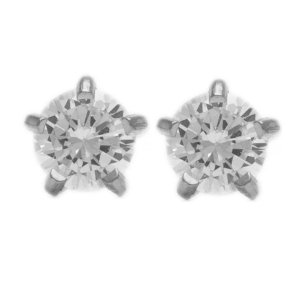 Studex Stainless Steel Maxi Tiffany Cubic Zirconia Card Deluxe