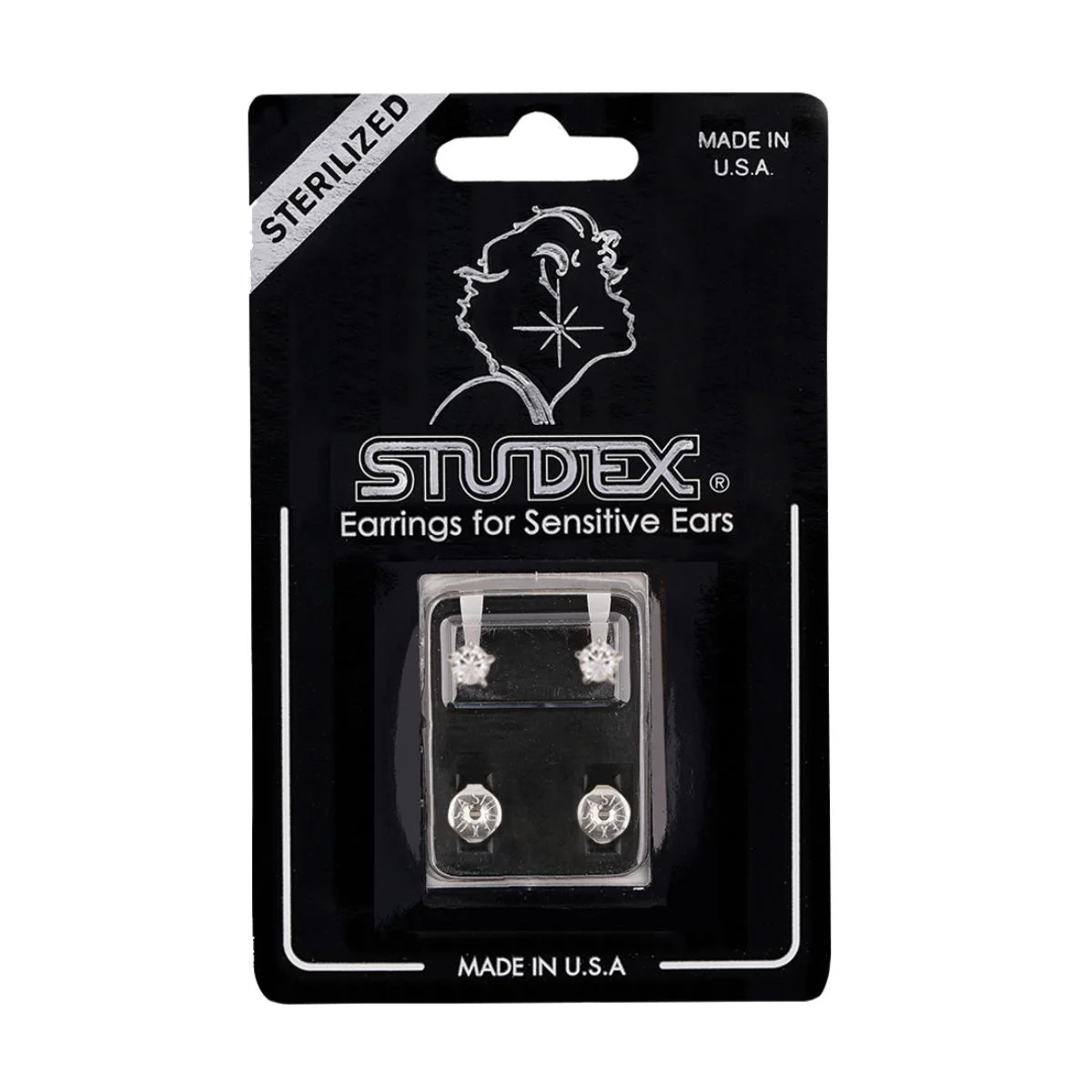Studex Stainless Steel Maxi Tiffany Cubic Zirconia Card Deluxe - Image 2