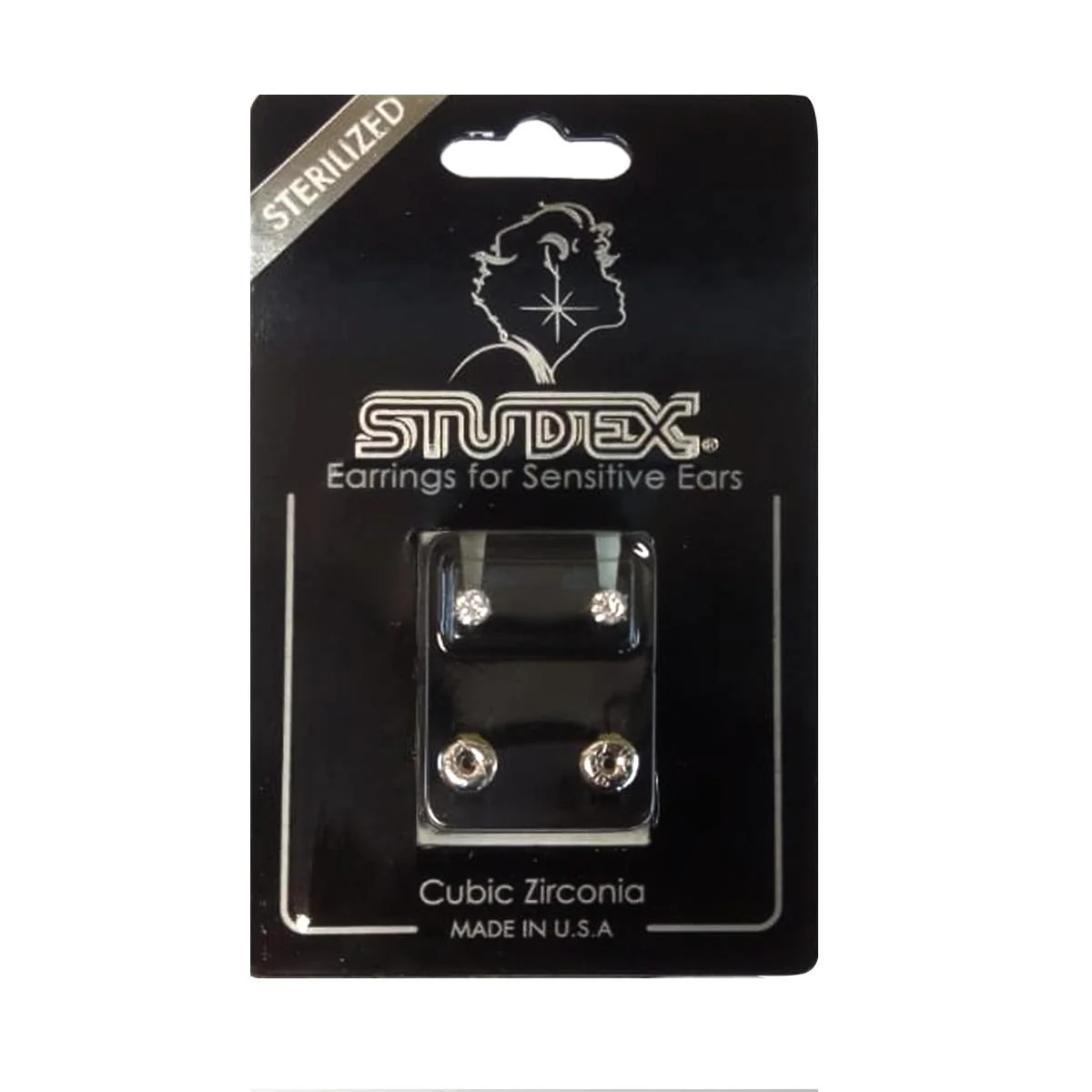 Studex Stainless Steel Regular Tiffany Cubic Zirconia Card Deluxe - Image 5
