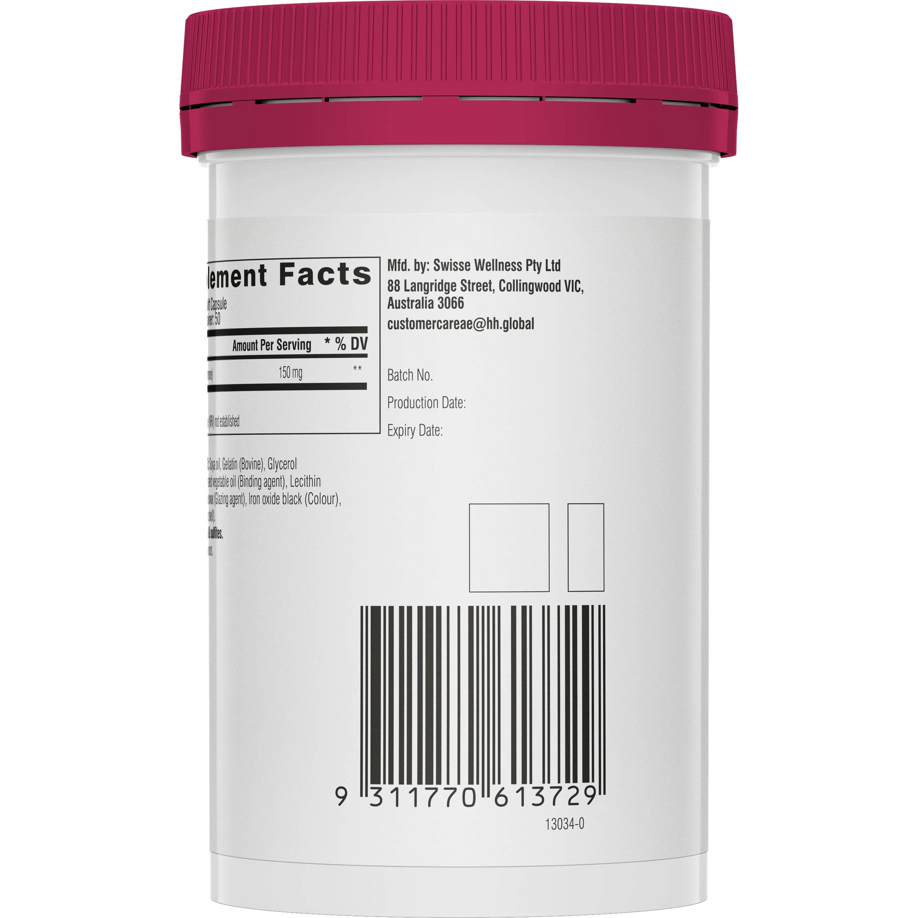 Swisse Ultiboost Coenzyme Q10 50 Capsules - Image 3