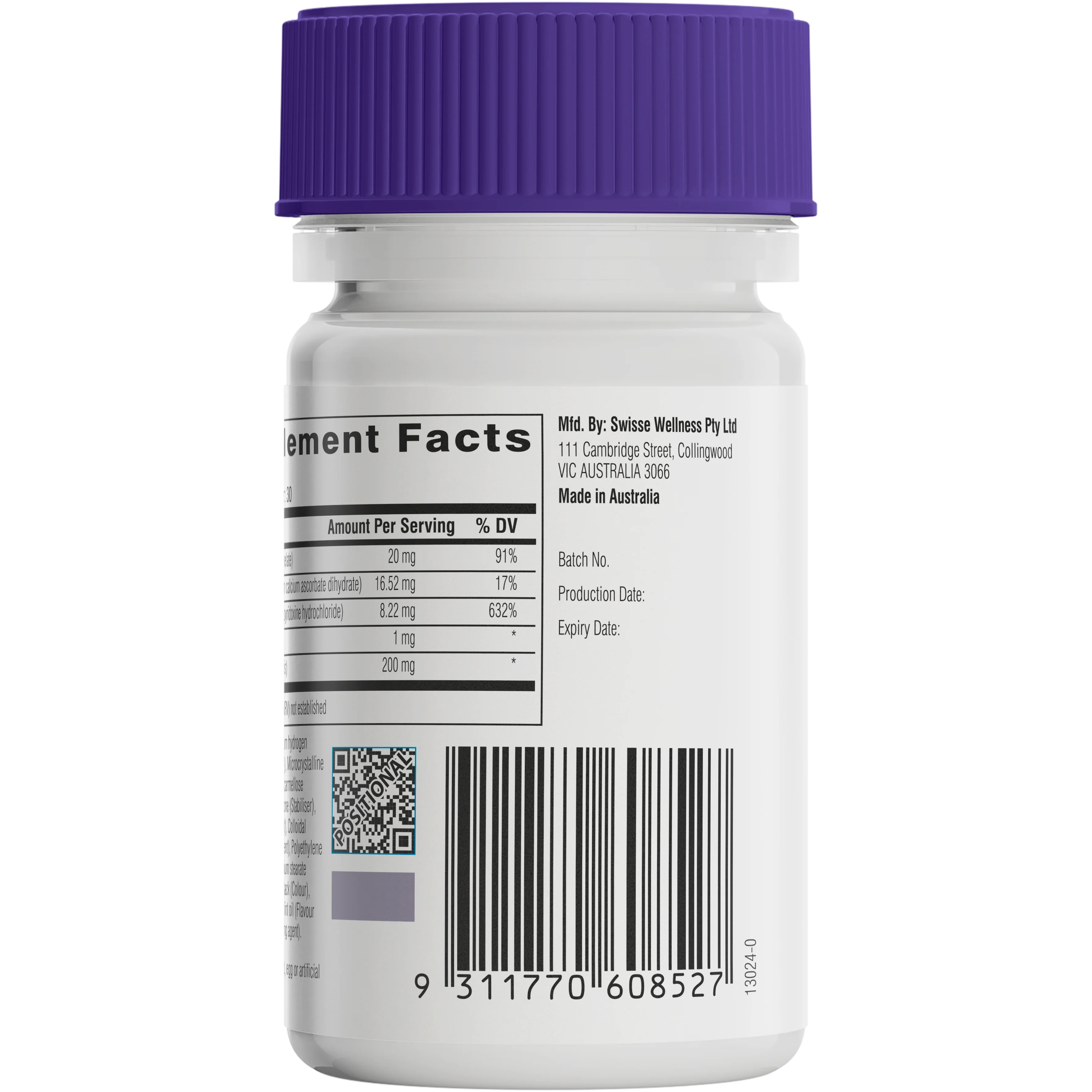 Swisse Ultiboost Iron 30 Tablets - Image 3