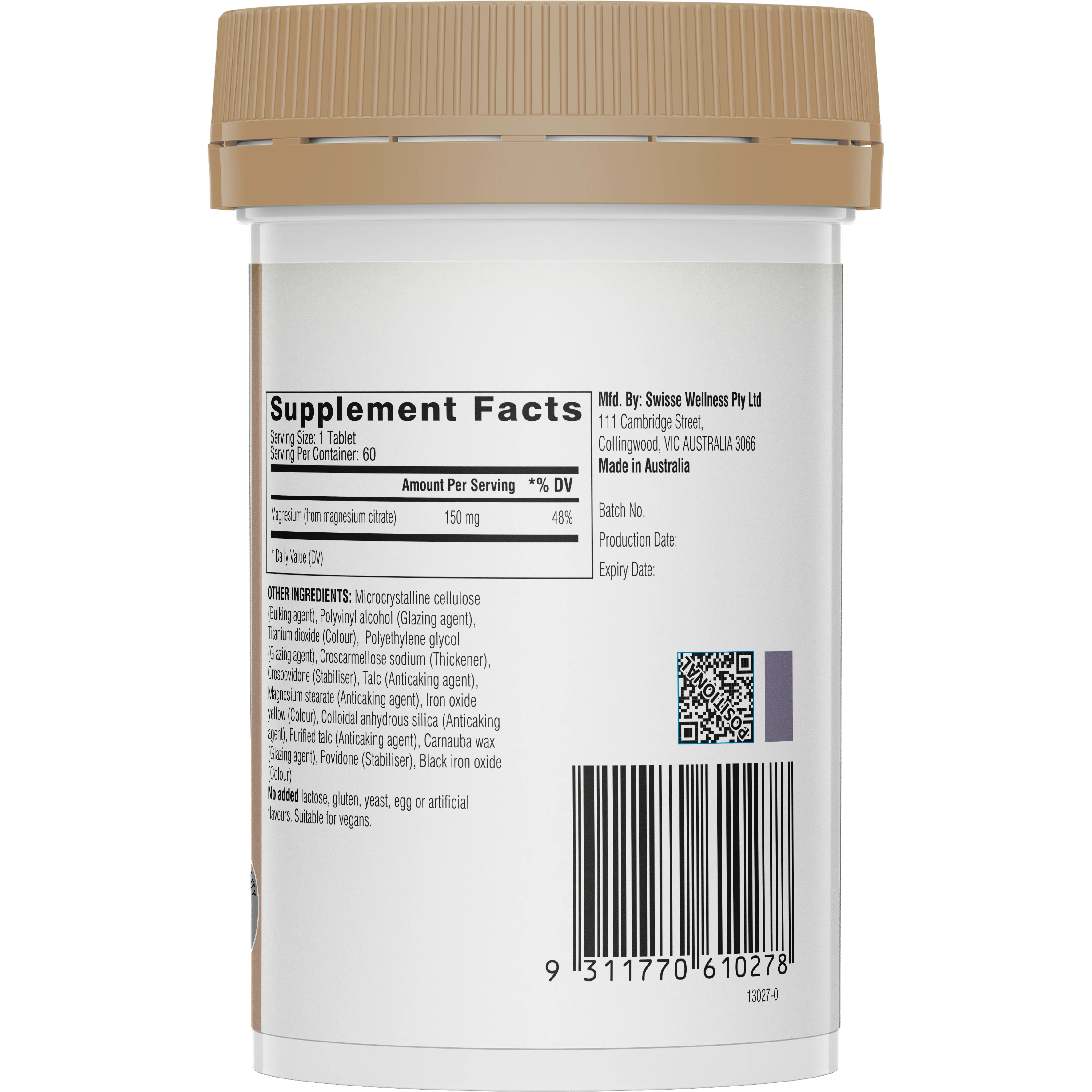 Swisse Ultiboost Magnesium 60 Tablets - Image 3