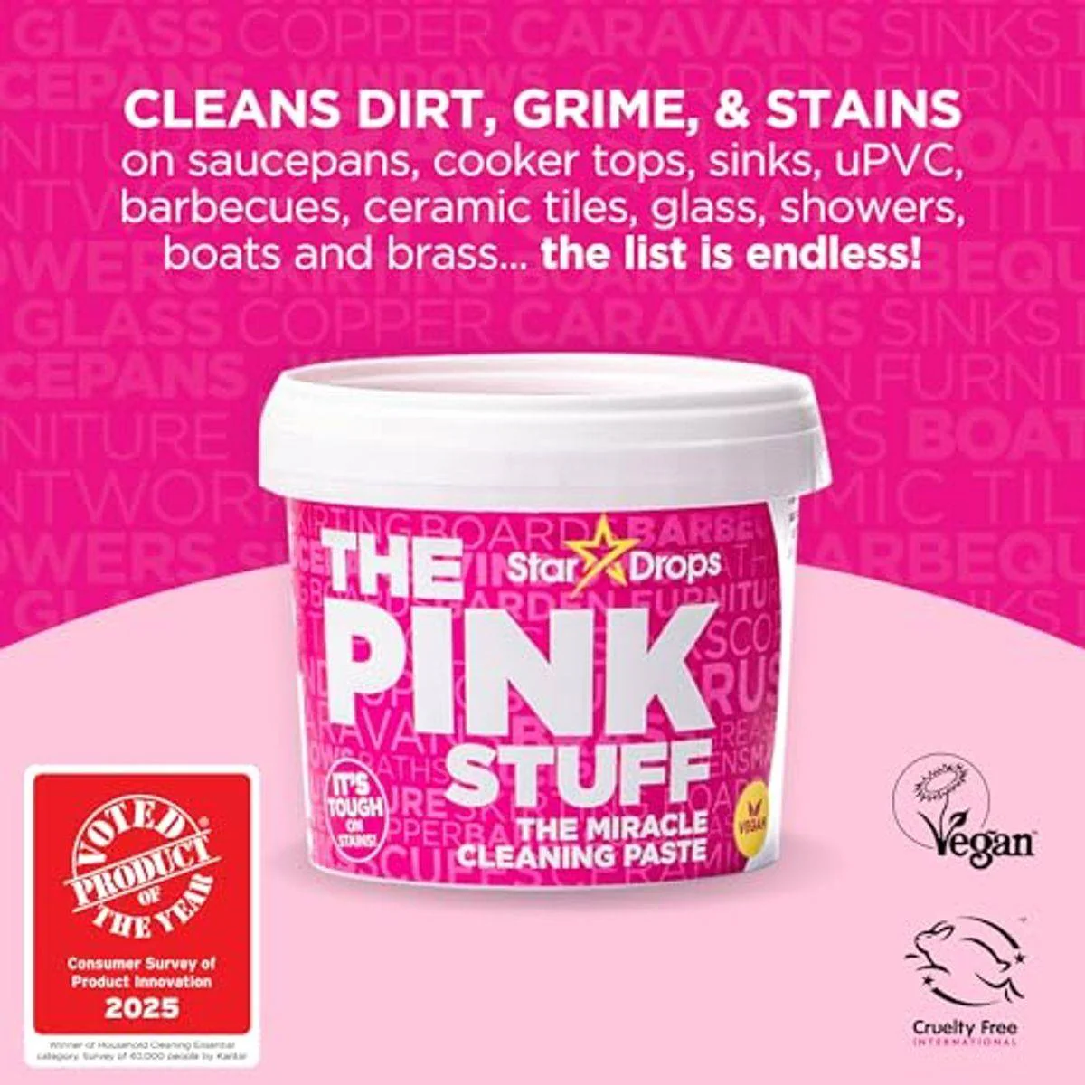 The Pink Stuff The Miracle Cleaning Paste 850g + Sqeezy Kit - Image 3