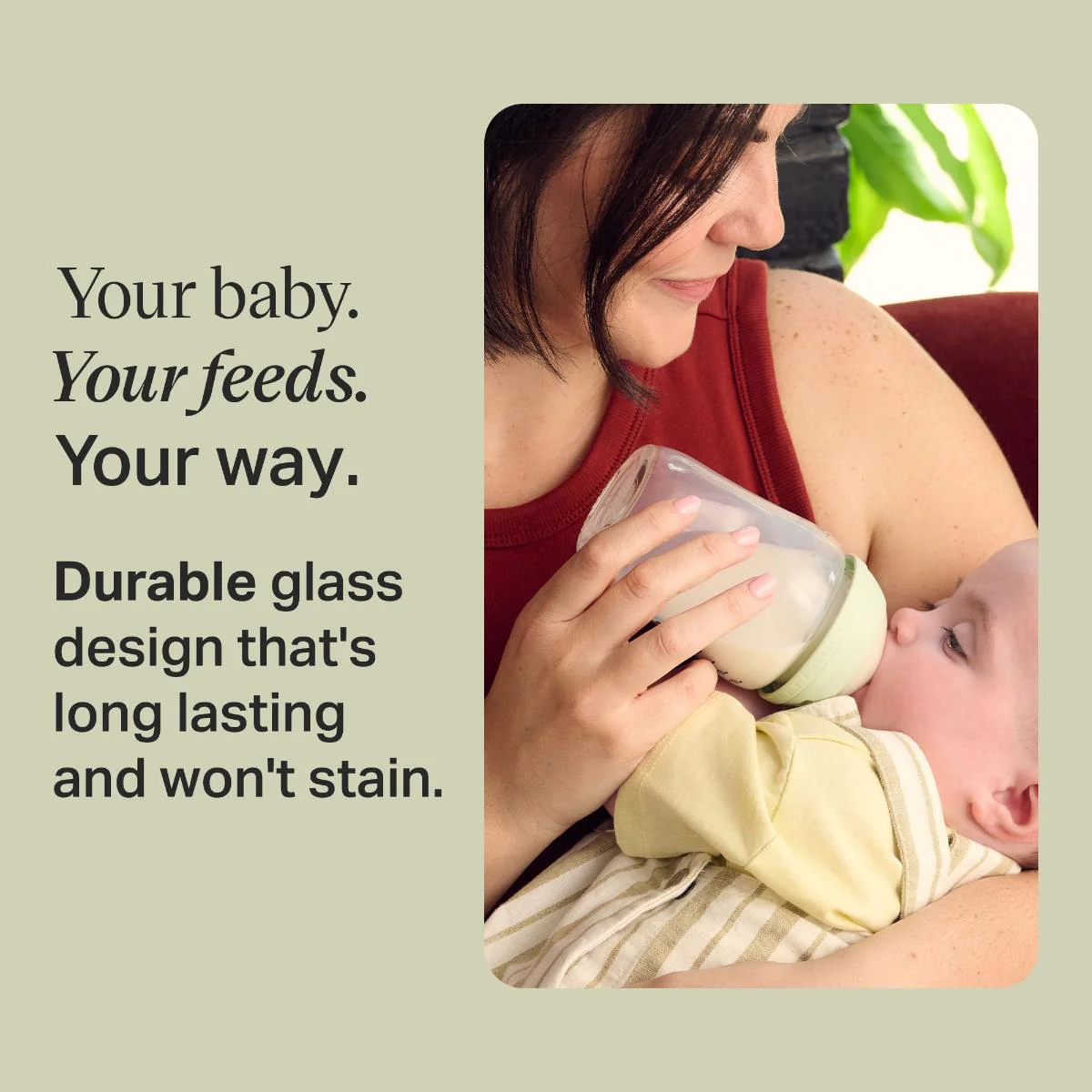 Tommee Tippee Natural Start Glass Bottle 0 Month+ 250ml 1 Piece - Image 2