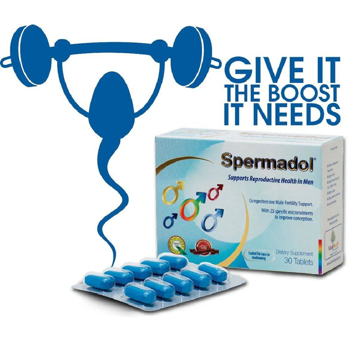 Vital Health Spermadol 30 Tablets - Image 3