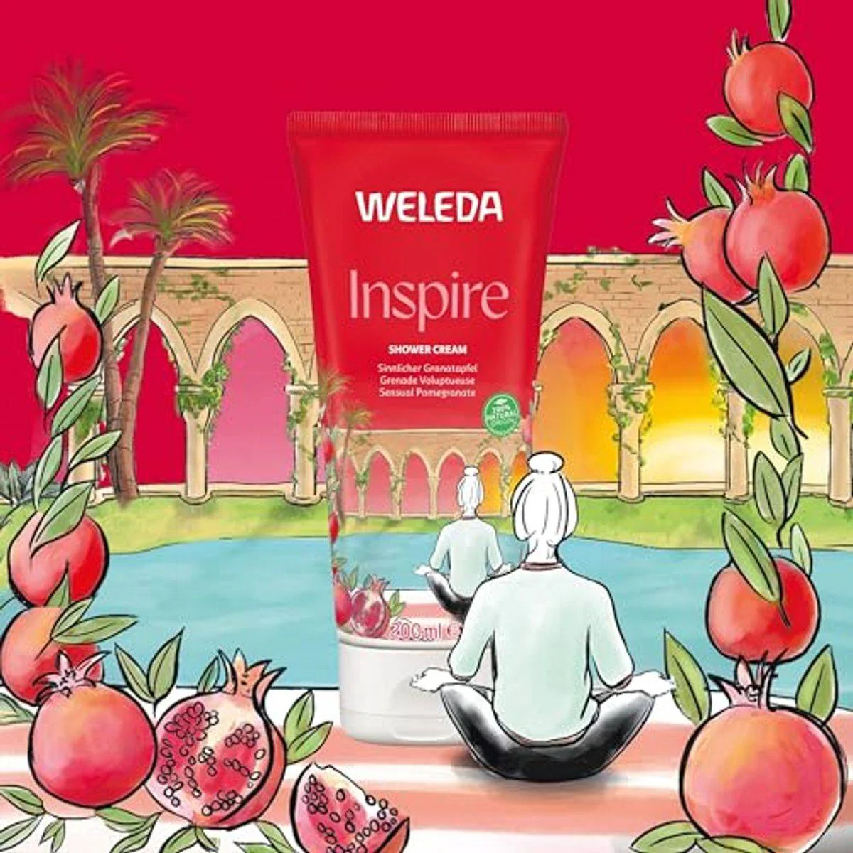 Weleda Pomegranate Body Wash 200ml - Image 5