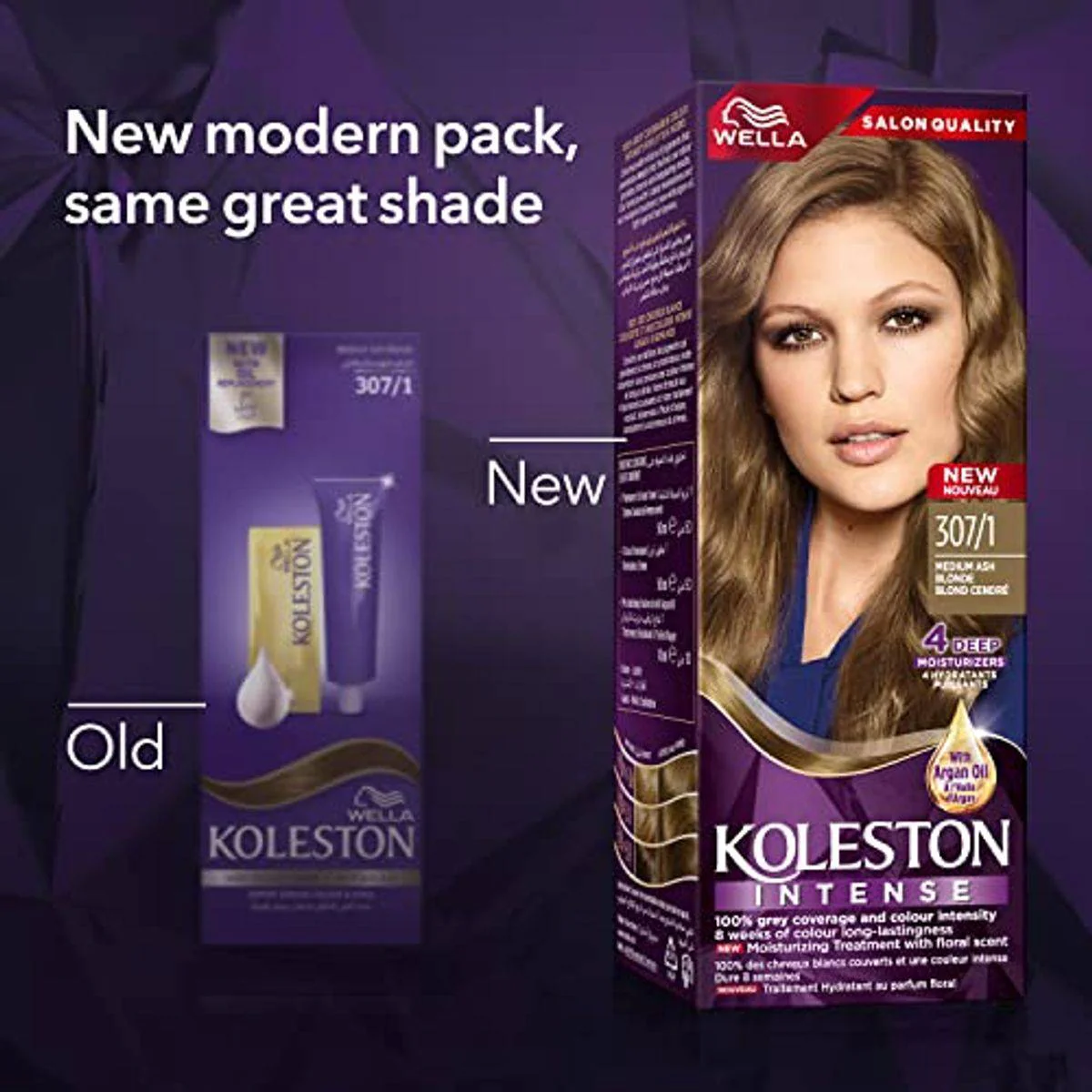 Wella Koleston Intense Hair Color 307/1 Medium Ash Blonde - Image 3
